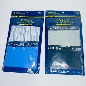 Lot Of 2 Polo Ralph Lauren Boys M (10-12) Boxers Underwear 2 Pairs